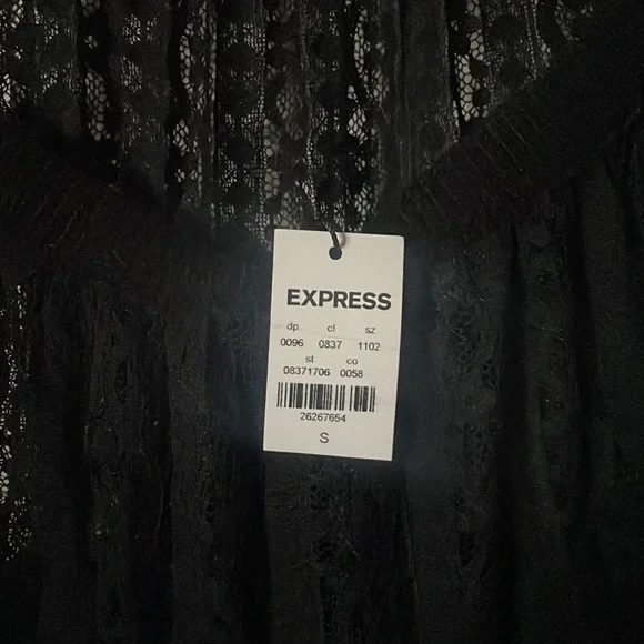 ⭐️NWT⭐️ Express black lace sweater - Picture 6 of 7